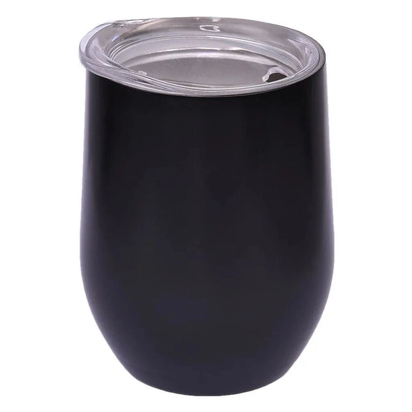 black coffee mug with lid
