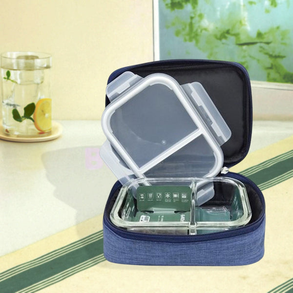 Borosilicate Glass High End 640 mL Lunch Box with cover
