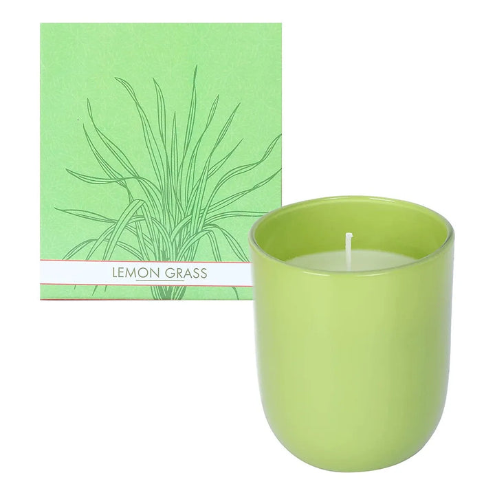 Premium Scented Glass Candle (Lemon Grass)