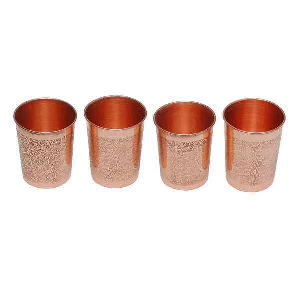 Copper Glass set of 4